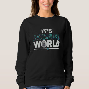 Sudadera Es el mundo de la devengado Contador Contabilida