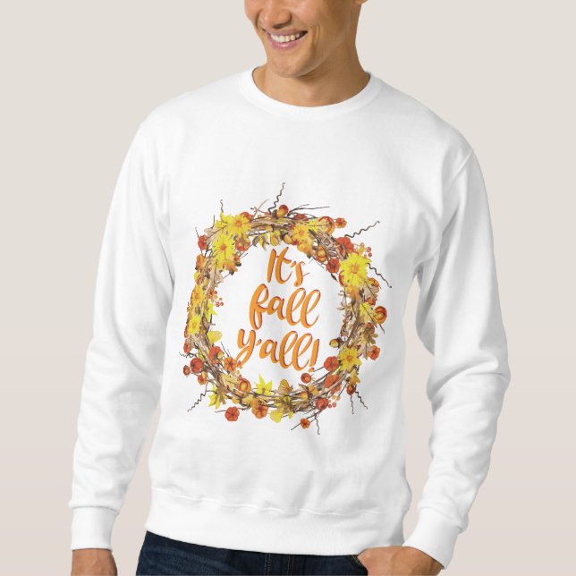 Sudadera Es el otoño, Naranjas hojas otoñales (Anverso)