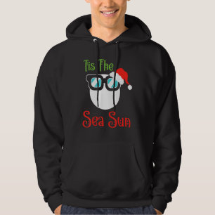 Sudadera Es El Sol Del Mar Santa Hombre De Nieve Navidad Al