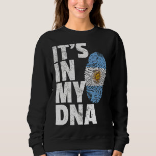 Sudadera Es en mi ADN Bandera Argentina hombres mujeres niñ