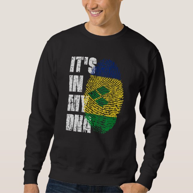 Sudadera Es En Mi Adn, Las Raíces De La Bandera De San Vice (Anverso)