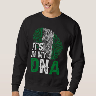 Sudadera Es en mi ADN Patriótico de huellas digitales de la