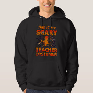 Sudadera Es Espantoso Traje De Maestro Bruja De Halloween T