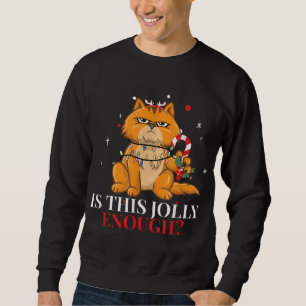 Sudadera ¿Es esta feliz Navidad de gatos negros perfecta pa