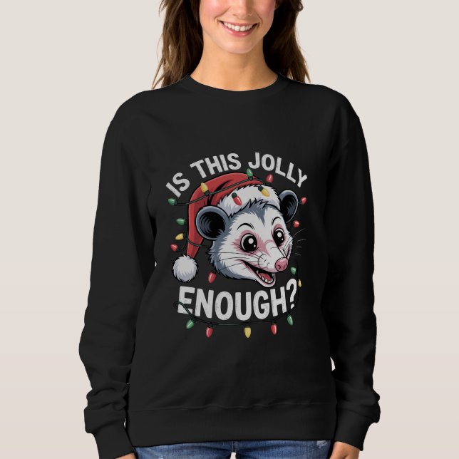 Sudadera ¿Es esto lo suficientemente alegre? Zarigüeya de N (Anverso)