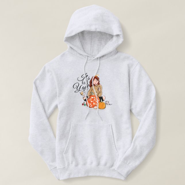 Sudadera Es Fall Y'all Hoodie (Diseño del anverso)