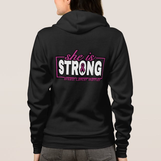 Sudadera Es FUERTE... Cáncer de mama (Reverso)