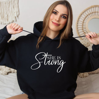 Sudadera Es fuerte, religiosa y cristiana Hoodie