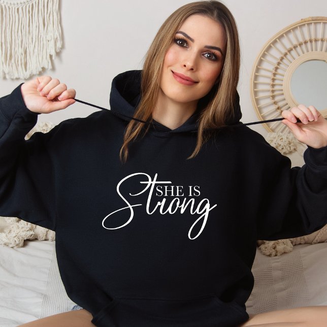 Sudadera Es fuerte, religiosa y cristiana Hoodie (Subido por el creador)