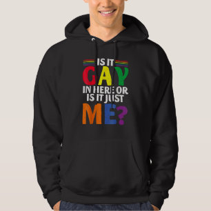 Sudadera Es Gay Aquí O Solo Me Divirto De Gay Lgbt Pr
