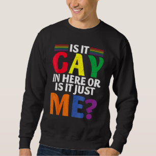 Sudadera Es Gay Aquí O Solo Me Divirto De Gay Lgbt Pr