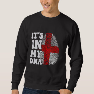 Sudadera Es gracioso en mi ADN Bandera de Georgia Huella di