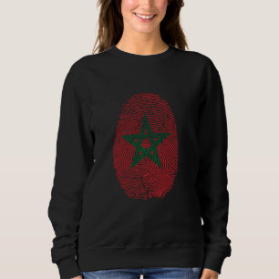 Sudadera Es gracioso en mi ADN marca Marruecos Huella digit