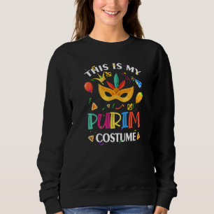 Sudadera Es Gracioso Esta Es Mi Máscara De Disfraces De Pur