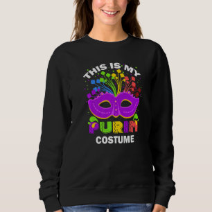 Sudadera Es Gracioso Esta Es Mi Máscara De Disfraces De Pur
