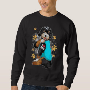 Sudadera Es gracioso que amo a papá Tattoo Bernedoodle Dueñ