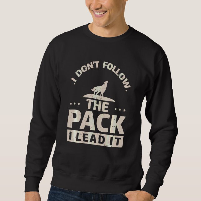 Sudadera Es gracioso que dirija el paquete Wolf Wolves Alph (Anverso)