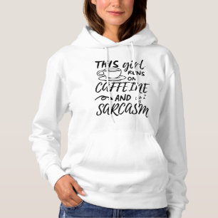 Sudadera Es Gracioso Que Este Chica Corra Sobre Cafeína Y S