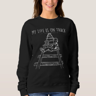 Sudadera Es gracioso que mi vida esté en camino - tu hobby 