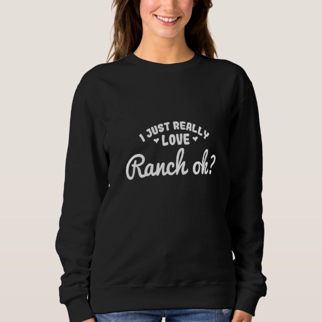 Sudadera Es gracioso que ponga rancho en mi rancho - Salsa  (Anverso)