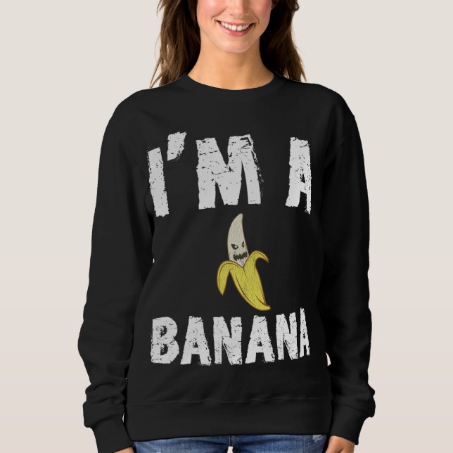 Sudadera Es gracioso que sea un banano asustado (Anverso)