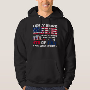Sudadera Es Gracioso Que Solo Beba Cerveza Cuando El 4 De J
