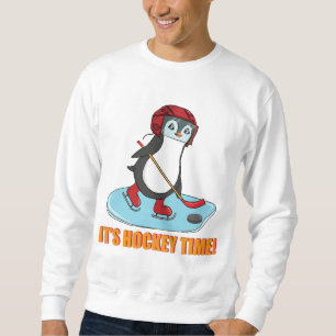 Sudadera Es hora de hockey - Hockey picado pingüino