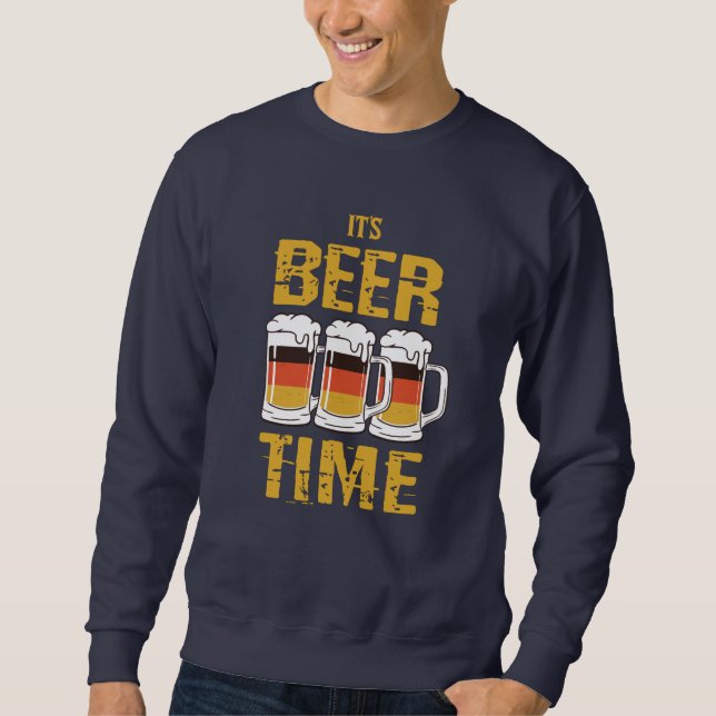 Sudadera Es hora de la cerveza (Anverso)