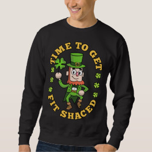 Sudadera Es Hora De Ponerse En Forma Shaced Duende Trébol D