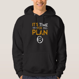 Sudadera Es Ist Zeit Für Plan B Bitcoin Btc Slogan