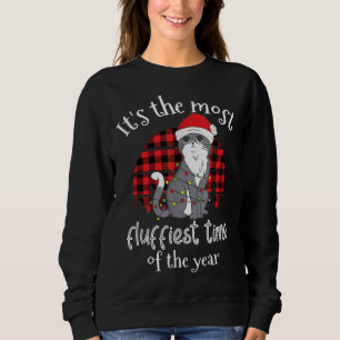 Sudadera Es la época más fluida del año Santa Cat