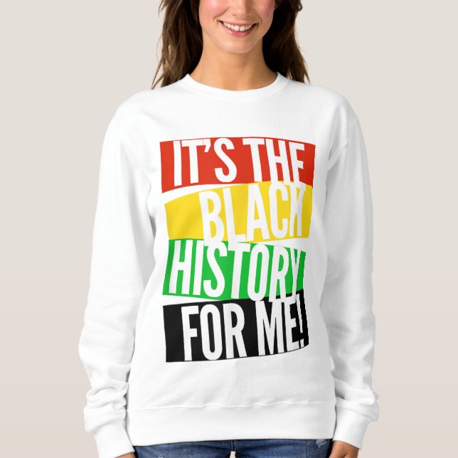 Sudadera Es la historia negra para mí el espíritu afroameri (Anverso)