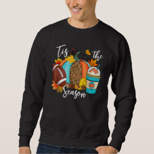 Sudadera Es La Temporada Leopardo Calabaza Amor Otoño Maple