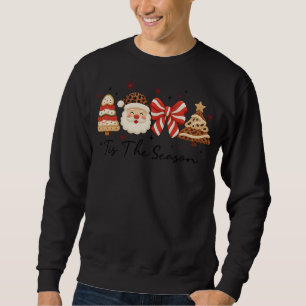 Sudadera Es La Temporada-Lindo Santa y Diseño de Estampado
