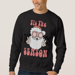 Sudadera Es La Temporada Navidad Hippie Santa Groovy Retro