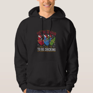 Sudadera Es La Temporada Para Ser Pollito Navideño Pollo Oc