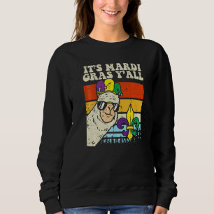 Sudadera Es Mardi Gras Todos Payaso Llama Alpaca Hombres M