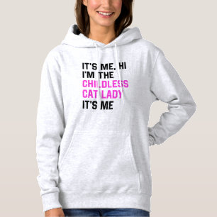 Sudadera Es Me Hola Soy La Señora Del Gato Sin Hijos Es Me
