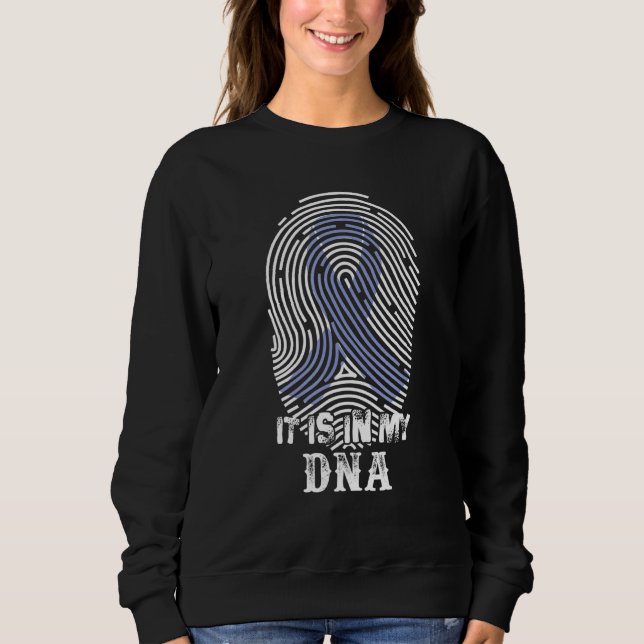 Sudadera Es Mi Adn Comer Alteraciones Apoyo A La Conciencia (Anverso)