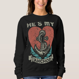 Sudadera Es mi Ancla, Anchor Nautical Sailing Valentine