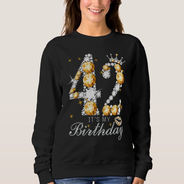 Sudadera Es mi bebé de 42 años (Anverso)
