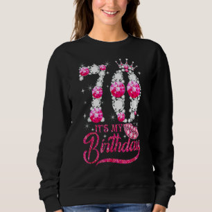 Sudadera Es mi bebé de 70 años Reina de 70 años