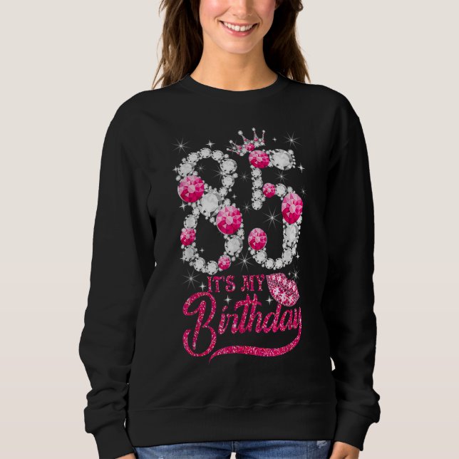 Sudadera Es mi bebé de 85 años Reina de 85 años (Anverso)