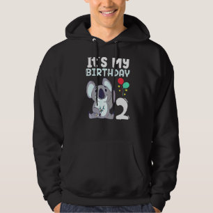 Sudadera Es mi cumpleaños 2 niños Fiesta tema Koala Birthda