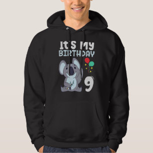 Sudadera Es mi cumpleaños 9 niños Fiesta tema Koala Birthda