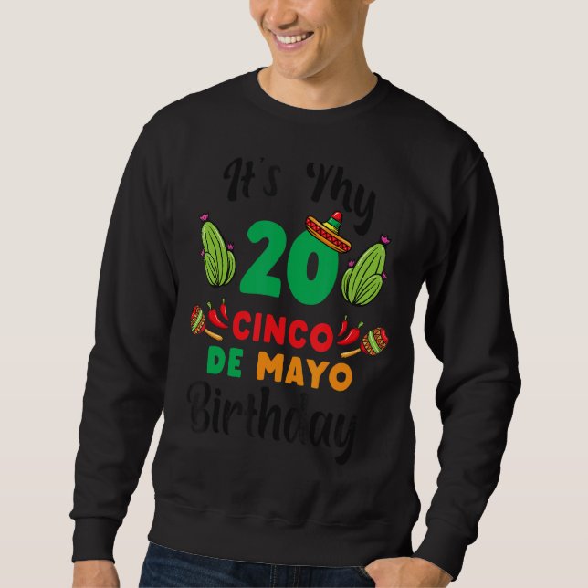 Sudadera Es mi cumpleaños número 20 por la conexión inalámb (Anverso)