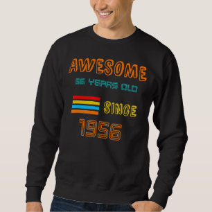 Sudadera Es mi cumpleaños número 66 desde 1956 para hombres