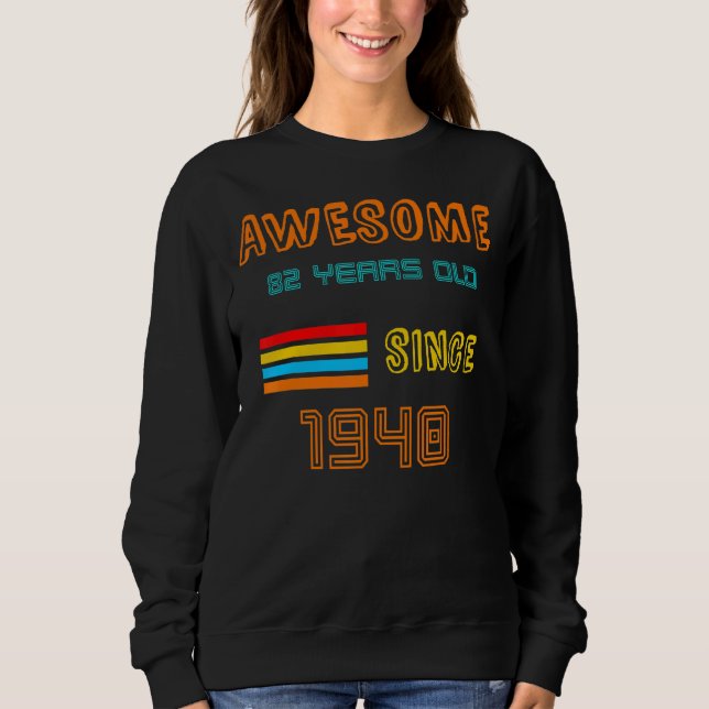 Sudadera Es mi cumpleaños número 82 desde 1940 para hombres (Anverso)