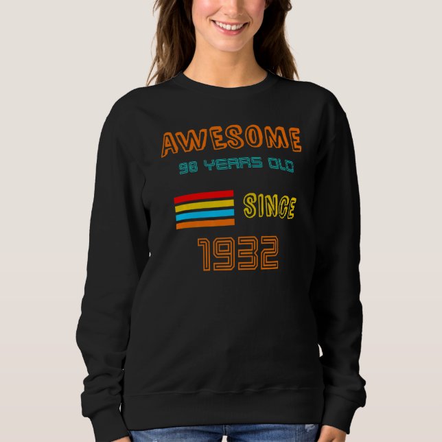 Sudadera Es mi cumpleaños número 90 desde 1932 para hombres (Anverso)