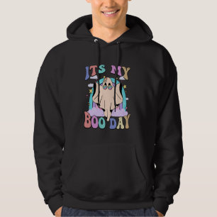 Sudadera Es mi día de boo lindo fantasma Halloween cumpleañ